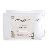 Laura Ashley 2 Pack Medium Density Bed Pillow
