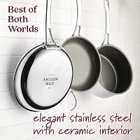 Anolon Everlast Stainless Steel Ceramic 11-pc. Cookware Set