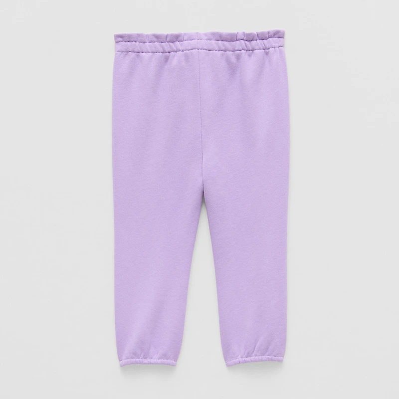 Okie Dokie Baby Girls Cuffed Regular Fit Pull-On Pant