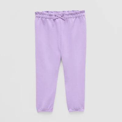 Okie Dokie Baby Girls Cuffed Regular Fit Pull-On Pant