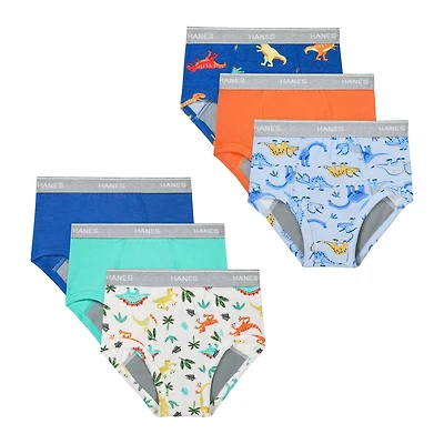 Hanes Potty Trainer Toddler Boys 6 Pack Briefs Tublbr