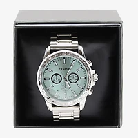 Geneva Mens Silver Tone Bracelet Watch Mac8181jc