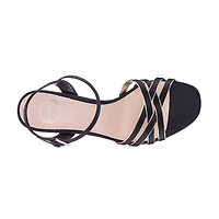 I. Miller Almira Womens Square Open Toe Flared Heel Pumps