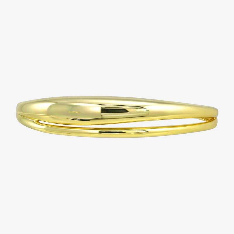Silver Addiction Womens 14K Gold Over Silver Bangle Bracelet