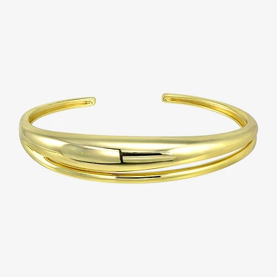 Silver Addiction Womens 14K Gold Over Silver Bangle Bracelet