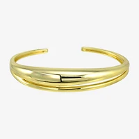 Silver Addiction Womens 14K Gold Over Silver Bangle Bracelet