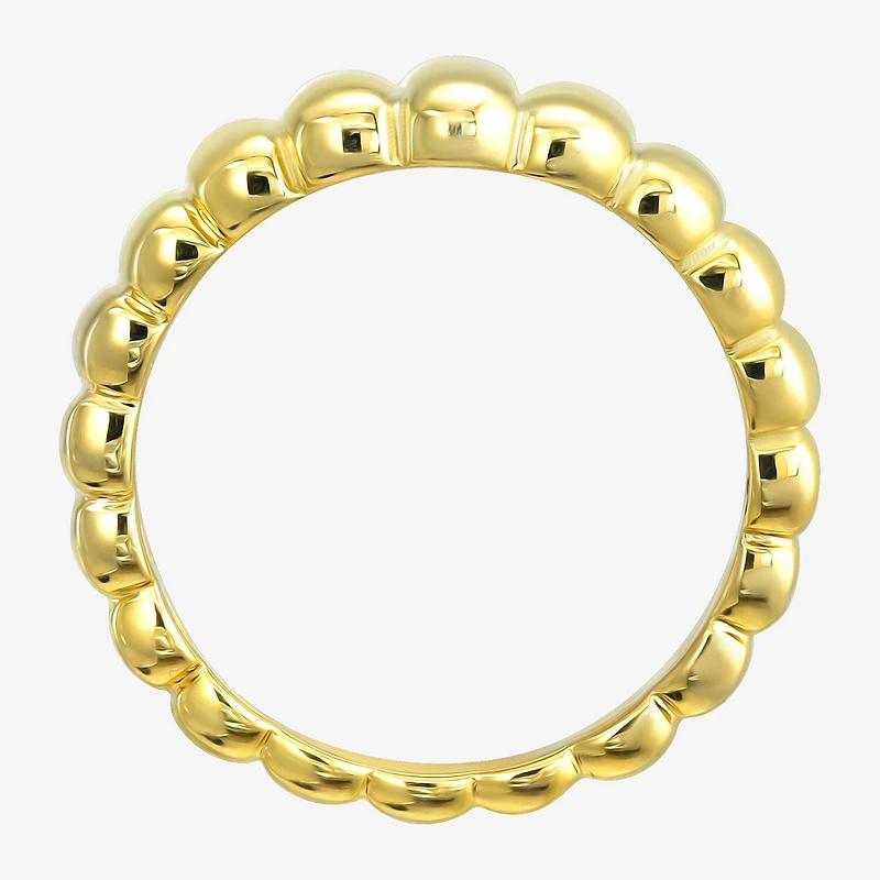 Silver Addiction Womens 11.5MM 14K Gold Over Band