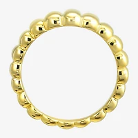 Silver Addiction Womens 11.5MM 14K Gold Over Band