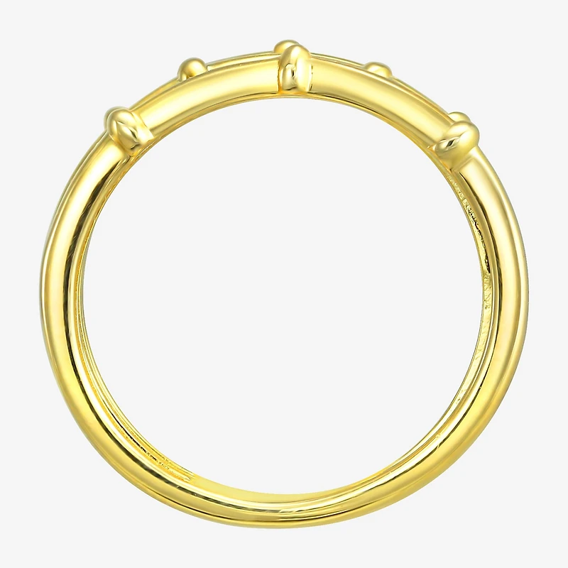 Silver Addiction Girls 8.5MM 14K Gold Over Silver Band