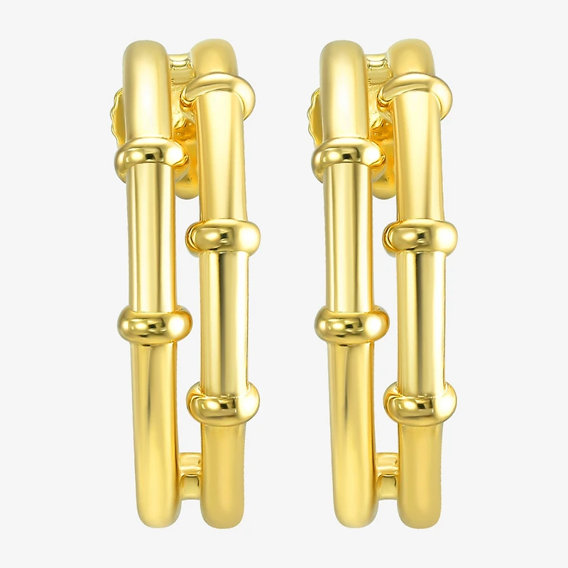 Silver Addiction 14K Gold Over Silver 17.8mm Stud Earrings