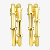 Silver Addiction 14K Gold Over Silver 17.8mm Stud Earrings