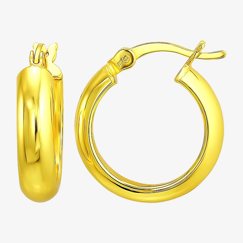 Womens 14K Gold Over Silver 3 Pair Earring Set