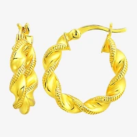 Womens 14K Gold Over Silver 3 Pair Earring Set