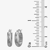 Womens Sterling Silver Round Pair Earring Set