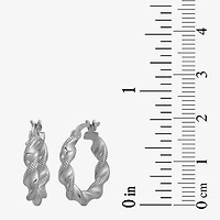 Womens Sterling Silver Round Pair Earring Set