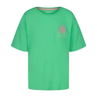 Roxy Big Kid Girls Crew Neck Short Sleeve Oversized Graphic T-Shirt