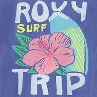 Roxy Big Kid Girls Crew Neck Short Sleeve Regular Fit Graphic T-Shirt