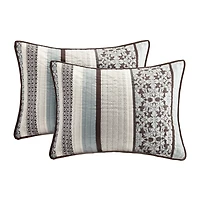 Madison Park Dartmouth 5-Pc Jacquard Quilt Set With Throw Pillows