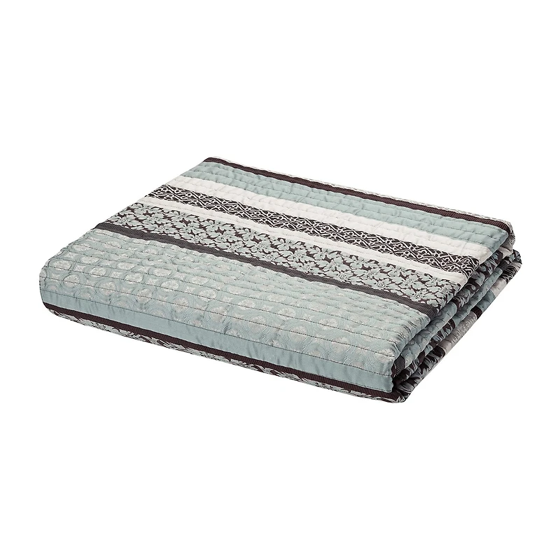 Madison Park Dartmouth 5-Pc Jacquard Quilt Set With Throw Pillows