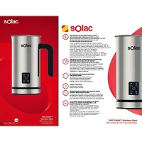 SOLAC PRO FOAM™ Stainless-Steel Milk Frother & Hot Chocolate Mixer