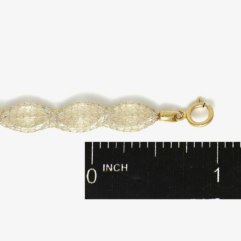 Made in Italy Womens 10K Gold 18 Inch Link Necklace