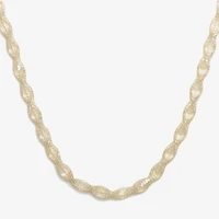 Made in Italy Womens 10K Gold 18 Inch Link Necklace