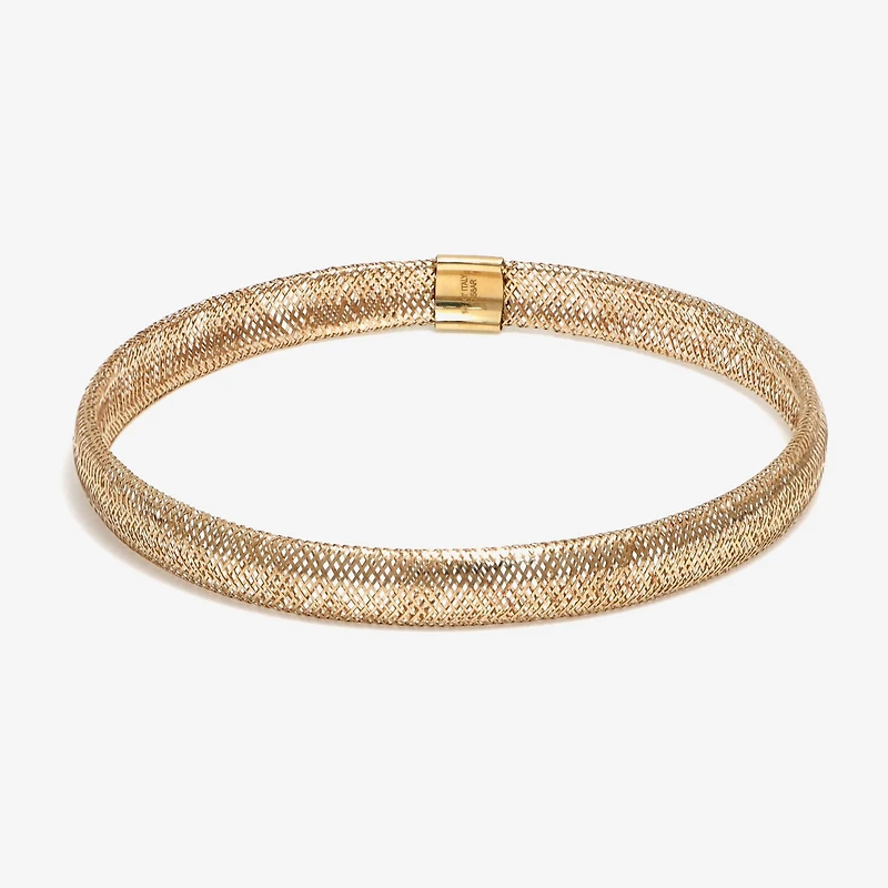 Made in Italy 10K Gold Mesh Stretch Bracelet