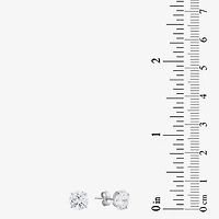 Cubic Zirconia 14K Gold 7mm Stud Earrings