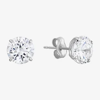 Cubic Zirconia 14K Gold 7mm Stud Earrings