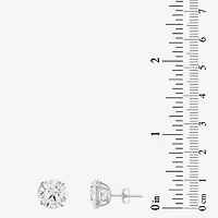 Cubic Zirconia 14K Gold 9mm Stud Earrings