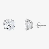 Cubic Zirconia 14K Gold 9mm Stud Earrings