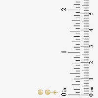 14K Gold 4mm Ball Stud Earrings