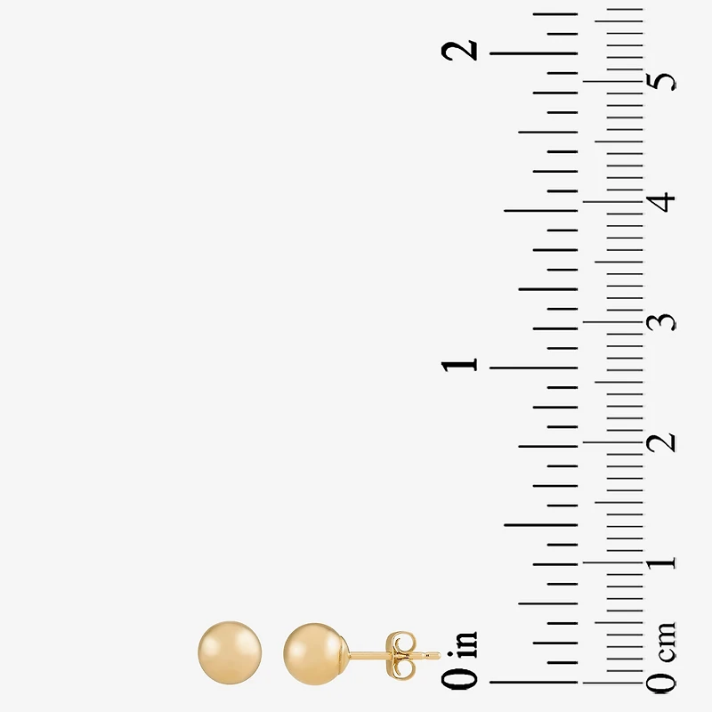 14K Gold 5mm Ball Earrings