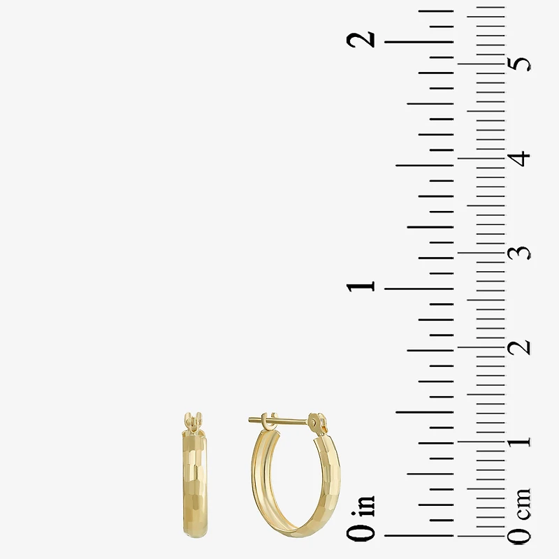 14K Gold Small Hoop Earrings