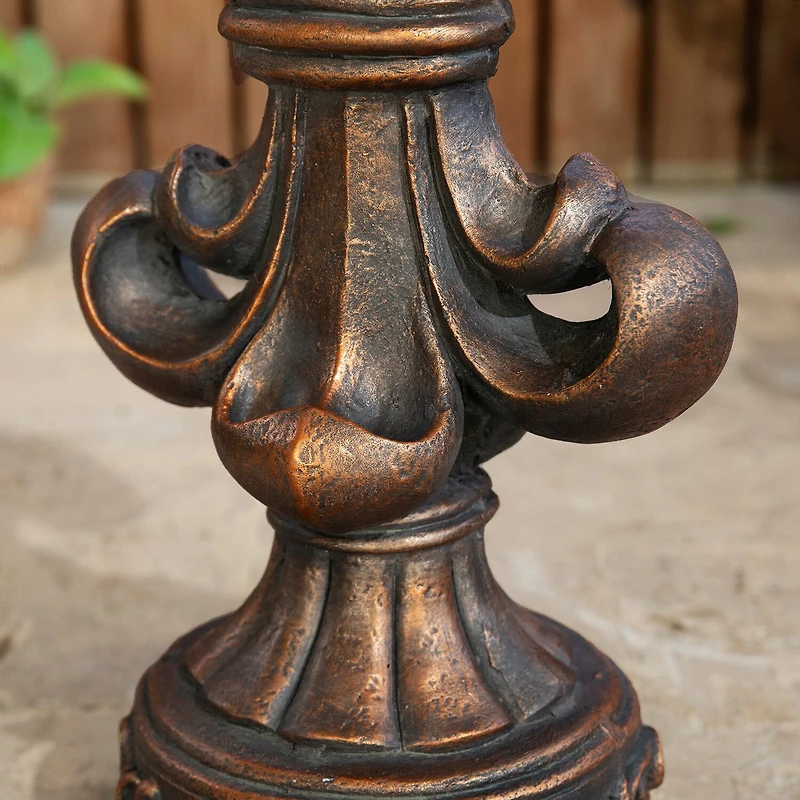 Glitzhome 27.25" MGO Bronze Garden Statue Figurine