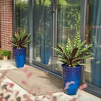 Glitzhome Set Of 2 Plastic Pot Planters