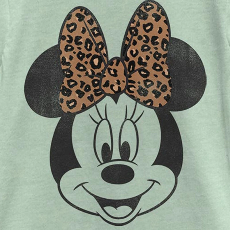 Disney Little & Big Kid Girls Crew Neck Short Sleeve Regular Fit Minnie Mouse Graphic T-Shirt