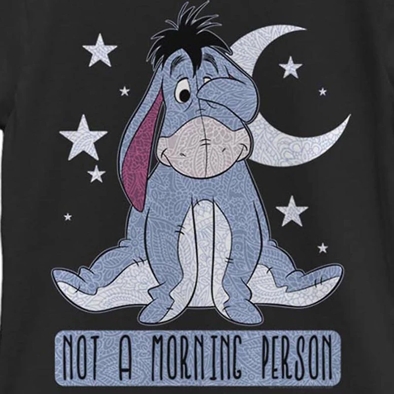 Disney Little & Big Kid Girls Crew Neck Short Sleeve Slim Fit Eeyore Winnie The Pooh Graphic T-Shirt
