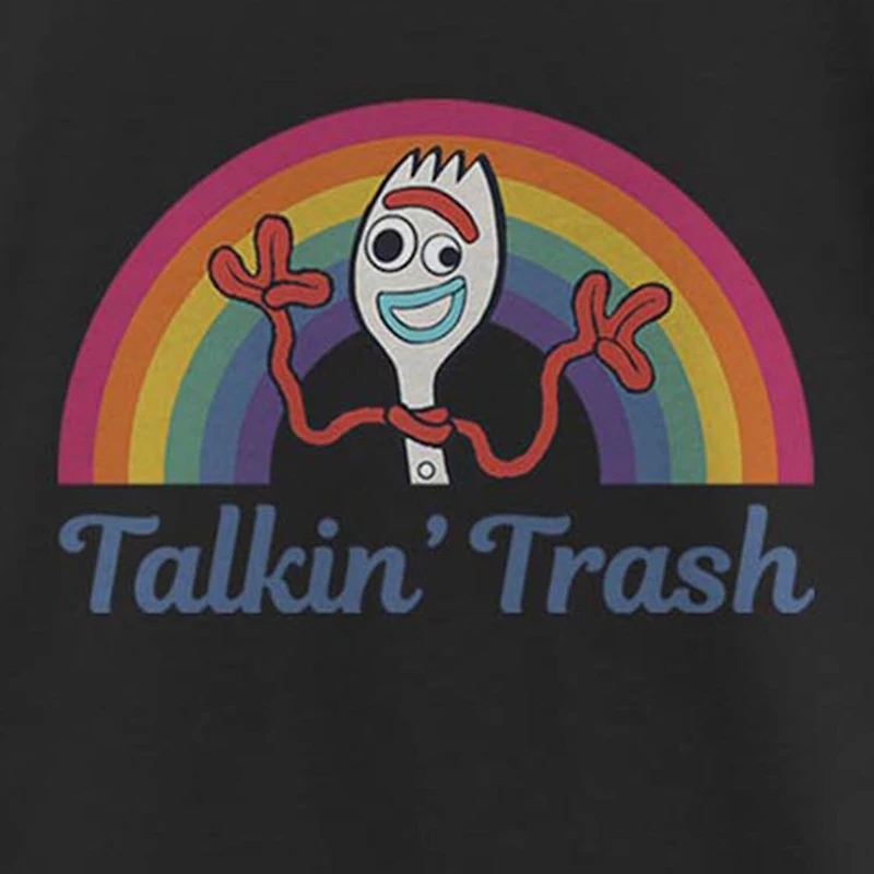 Talkin Trash Little & Big Kid Girls Crew Neck Short Sleeve Slim Fit Toy Story Graphic T-Shirt