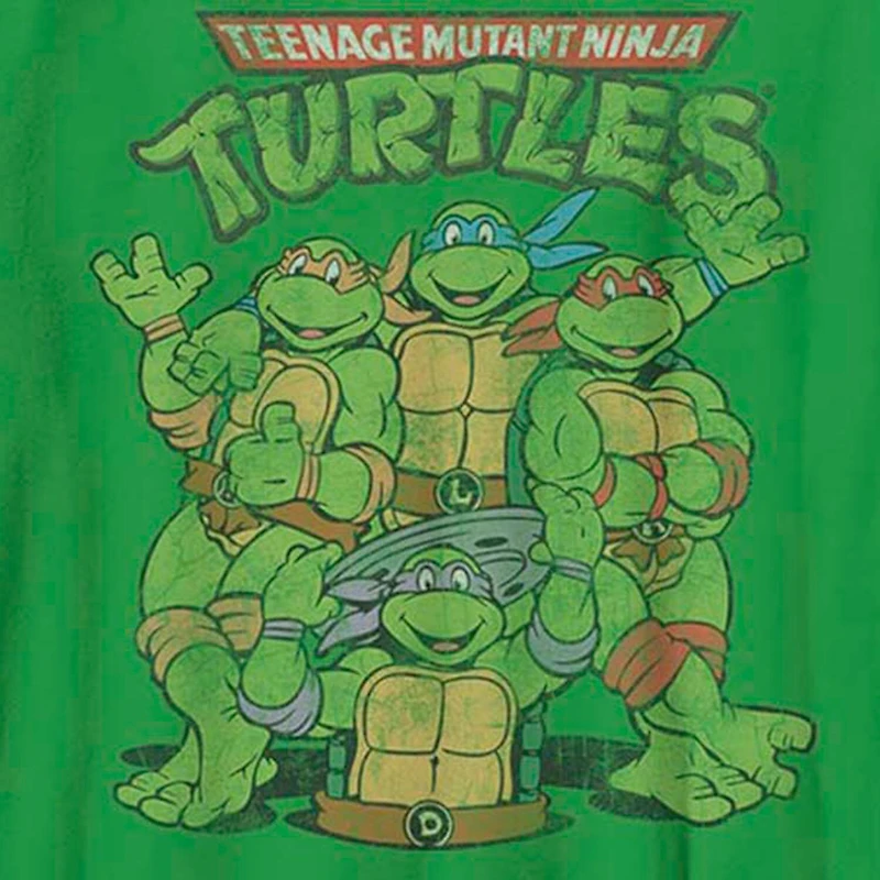 Little & Big Kid Boys Crew Neck Short Sleeve Slim Fit Teenage Mutant Ninja Turtles Graphic T-Shirt