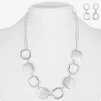 Liz Claiborne Collar Necklace And Drop Earring Womens Hypoallergenic 2-pc. Jewelry Set