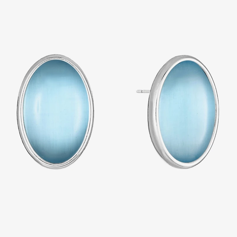 Liz Claiborne 16.5mm Oval Stud Earrings