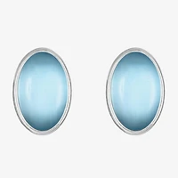 Liz Claiborne 16.5mm Oval Stud Earrings