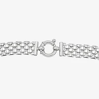 Limited Quantities! Womens Sterling Silver 18 Inch Stampato Chain Necklace