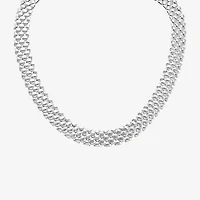 Limited Quantities! Womens Sterling Silver 18 Inch Stampato Chain Necklace