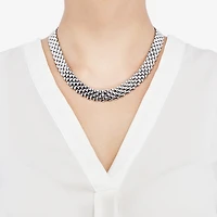 Limited Quantities! Womens Sterling Silver 18 Inch Stampato Chain Necklace