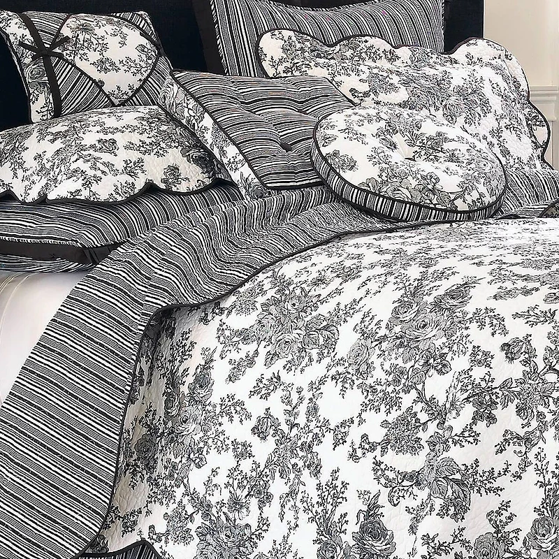 Laurel Manor Toile Garden Cotton Pillow Sham