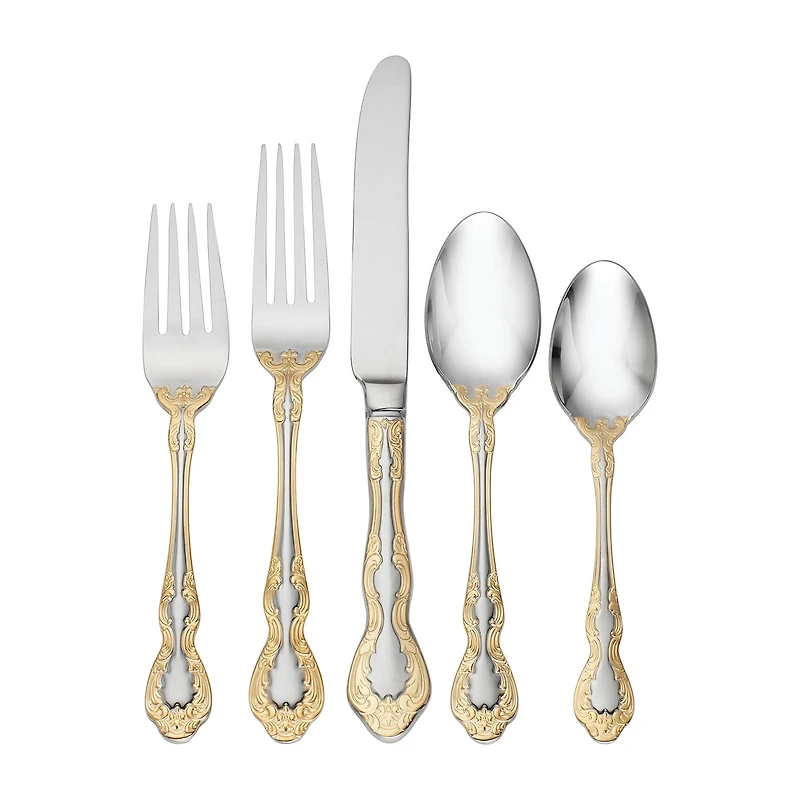 Oneida Golden Mandolina 45-pc. 18/10 Stainless Steel Flatware Set