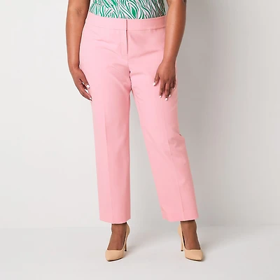 Black Label by Evan-Picone Womens Plus Classic Fit Straight Suit Pant