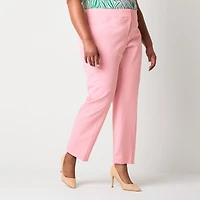 Black Label by Evan-Picone Womens Plus Classic Fit Straight Suit Pant